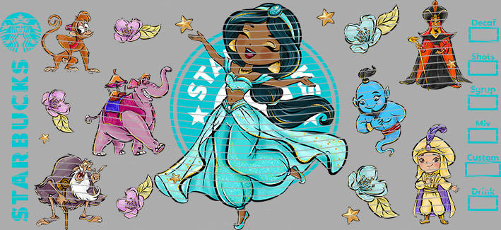 16oz Disney style-D-1561